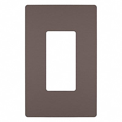 Rocker Wall Plate Smooth Plastic Brown