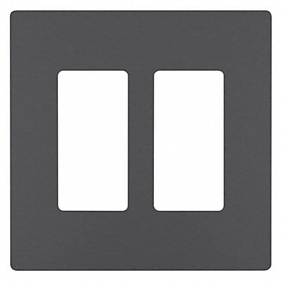 Rocker Wall Plate Smooth Plastic Gray