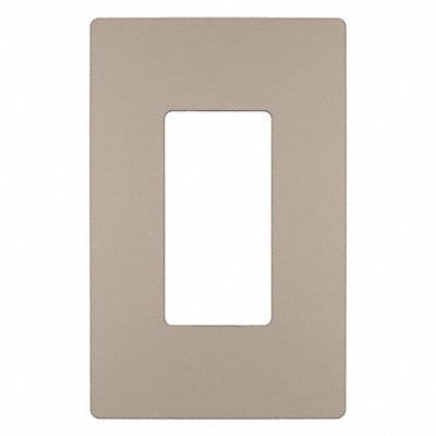 Rocker Wall Plate Smooth Plastic Silver