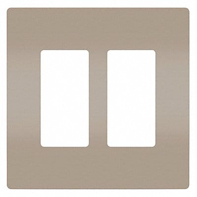 Rocker Wall Plate Smooth Plastic Silver