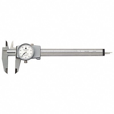 Dial Caliper 6 In 0.001 In Grad Silver