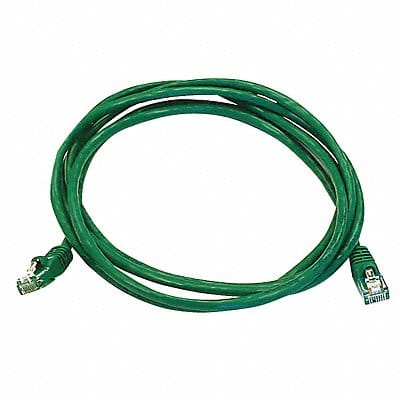 Patch Cord Cat 5e Booted Green 7.0 ft.