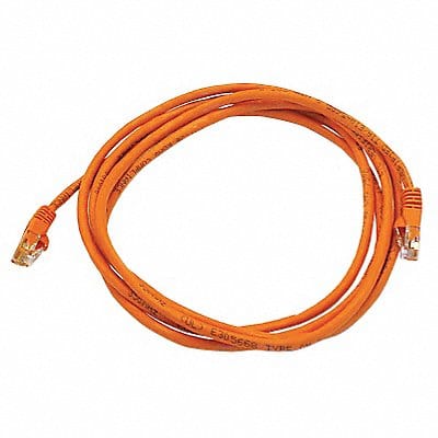 Patch Cord Cat 5e Booted Orange 7.0 ft.