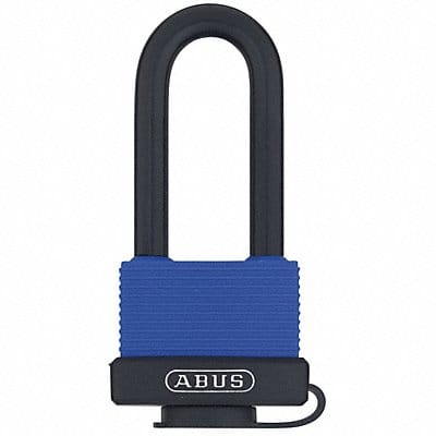 Keyed Padlock 13/16 in Rectangle Blue