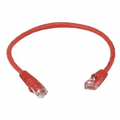 Patch Cord Cat 5e Booted Red 1.0 ft.