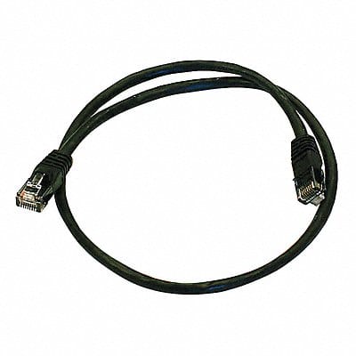 Patch Cord Cat 5e Booted Black 2.0 ft.