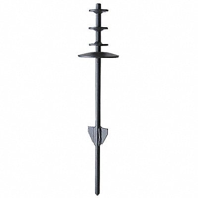 Ground Spike 4in Steel Black