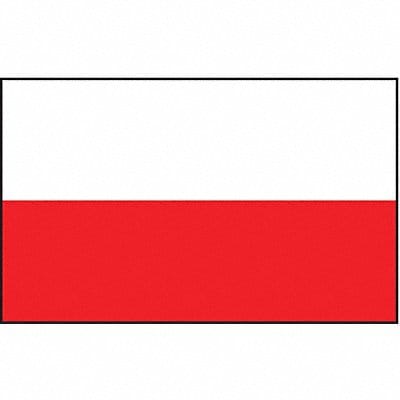 Poland Flag 3x5 Ft Nylon