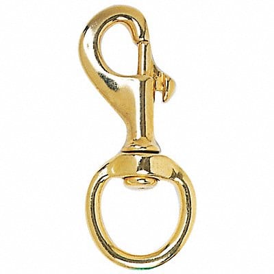 Snap Hook 3 5/8 in Brass Gold