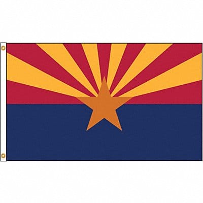 D3772 Arizona Flag 5x8 Ft Nylon