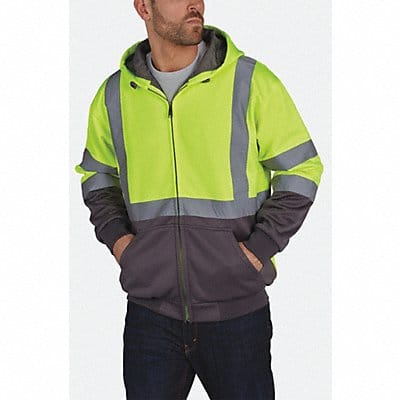 Hi-Viz Sweatshirt Yellow/Blk Polymide XL