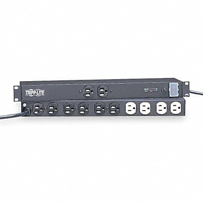 Surge Protector PDU 12 Outlet Black