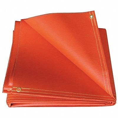 Welding Curtain 5 ft H 5 ft W Orange