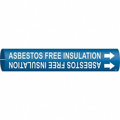 Pipe Mrkr Asbestos Free Insulation 2in H