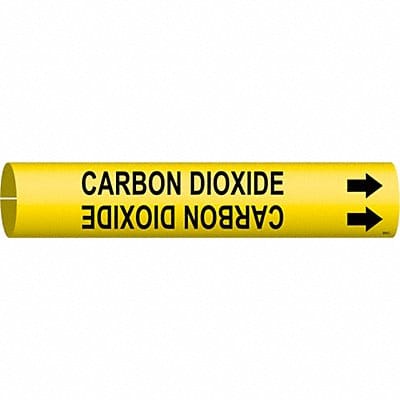 Pipe Marker Carbon Dioxide 2 in H 2 in W