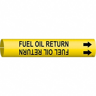 Pipe Marker Fuel Oil Return 2 13/16in H