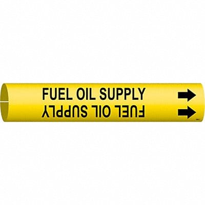 Pipe Marker Fuel Oil Supply 2in H 2in W