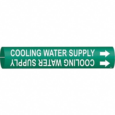 Pipe Mrkr Cooling Water Supply 13/16in H