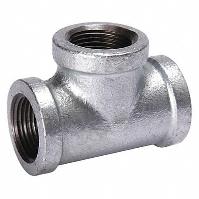 Tee Malleable Iron 1/8 in Pipe Size NPT