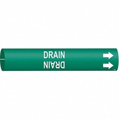 Pipe Marker Drain 7/8 in H 7/8 in W