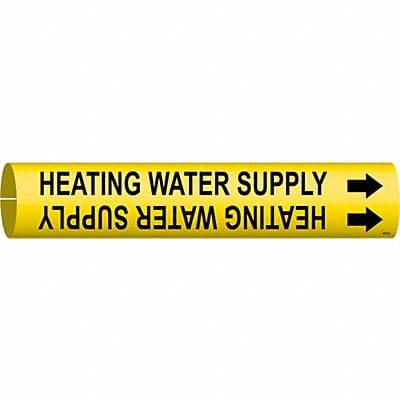 Pipe Marker Heating Water Supply 7/8in H