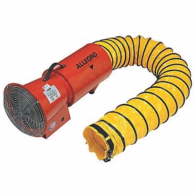 Confined Space Fan Orange 13 5/8 W