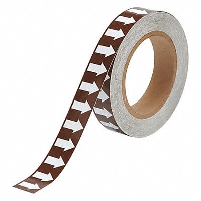 D3612 Pipe Marking Tape Brwn 1in W 90ft Roll L