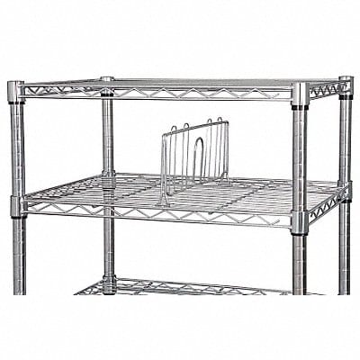 Shelf Divider 18inx6inx1 1/2in Steel PK2