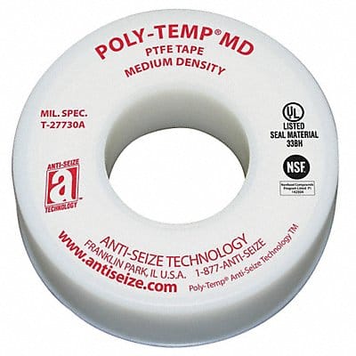 Thread Sealant Tape 1/4 W White