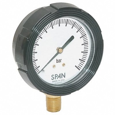 D7964 Pressure Gauge 0 to 21 Bar 2-1/2In 1/4In