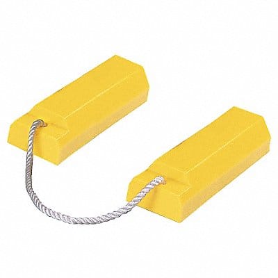 Airplane Chock 3 In H Urethane Yellow PR