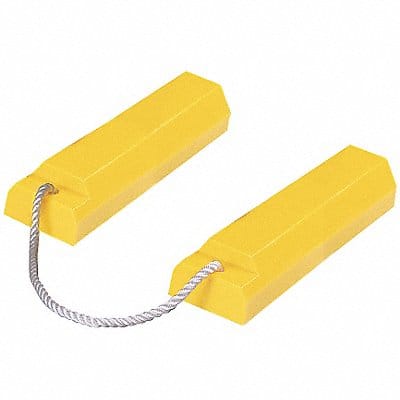 Airplane Chock 3 In H Urethane Yellow PR