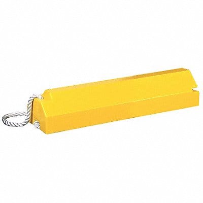 Airplane Chock 4 In H Urethane Yellow