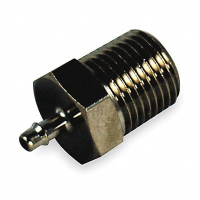 Male Connector 10-32x3/32 In Barb Brass