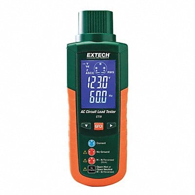 Receptacle Tester 90 to 240V AC LCD