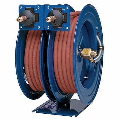 Dual Hose Reel Spring 1/4 in MNPT 50 ft