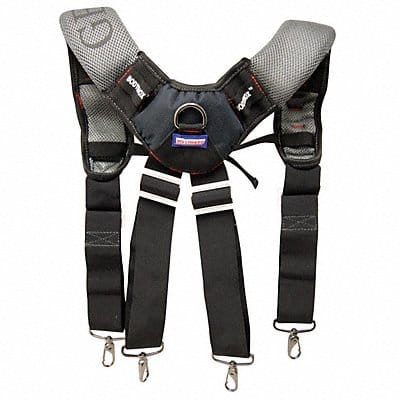 Black/Gray Tool Belt Suspndrs Polyester