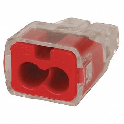 Push-In Connector Red 18AWG 12AWG PK5000