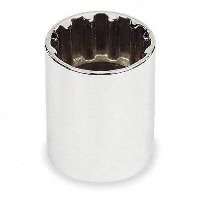 Socket Steel Chrome 1/2 in