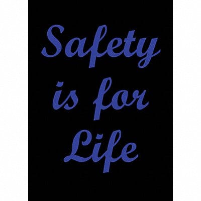 Safety Logo Entrance Mat Black 3ft.x5ft.