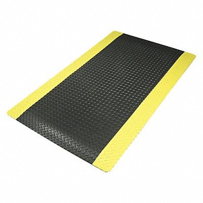 Antifatigue Mat Black YllwBrdr 2ft.x3ft.