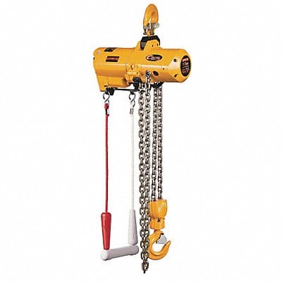 Air Chain Hoist 2000 lb Cap. 15 ft Lft