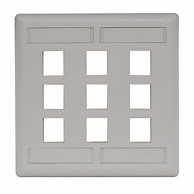 Wall Plate 9 Port