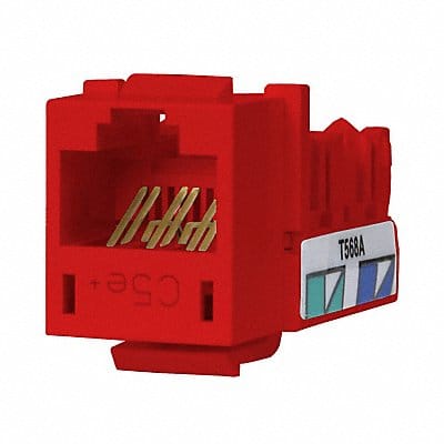 Jack Red Cat5e Rj45