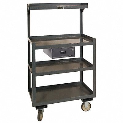 Mobile Wrkstion Steel 30 L 24 W 4 Shelf