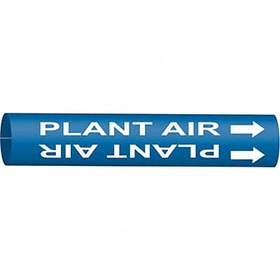 Pipe Marker Plant Air 10 in H 24 in W