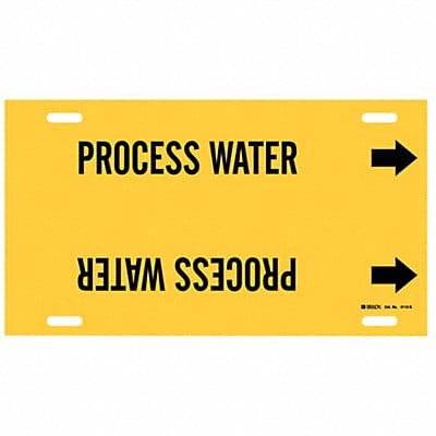 Pipe Marker Process Water 10in H 24in W