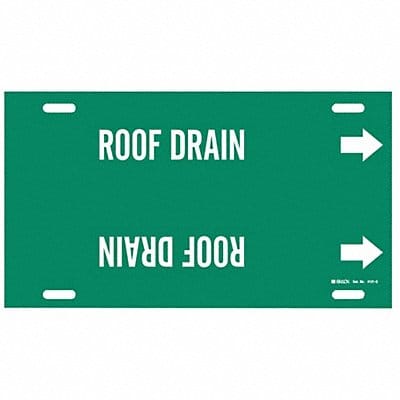 Pipe Marker Roof Drain 10 in H 24 in W