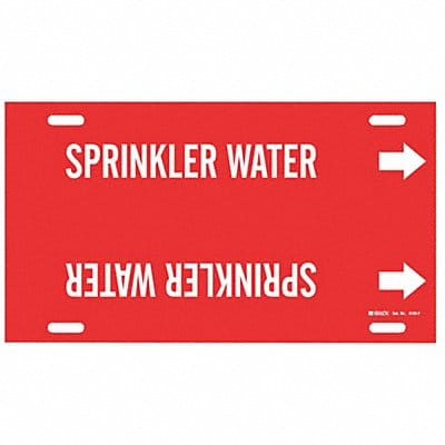 Pipe Marker Sprinkler Water 8in H 16in W