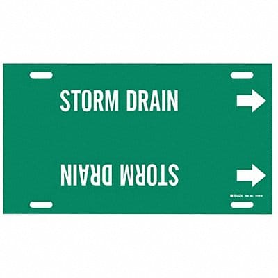 Pipe Marker Storm Drain 10 in H 24 in W